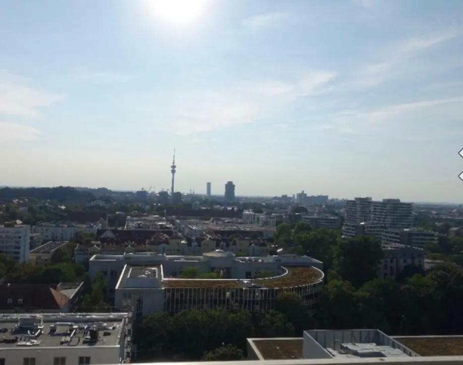 Apartment Ferienwohnung Studio Schwabing fantastic sunset view München